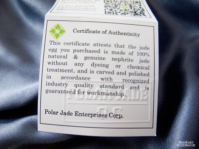 Polar Jade Medium Nephrite Jade Egg