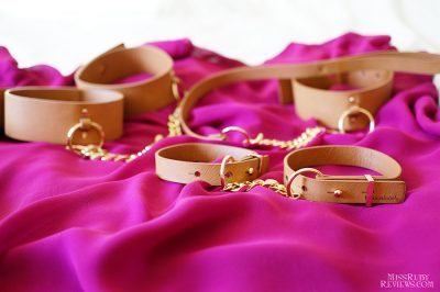 Bijoux Indiscrets Maze Choker, Wrist & Ankle Cuffs