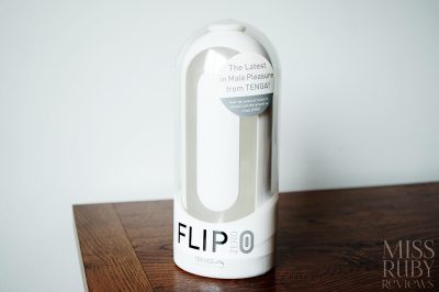 An image of the Tenga Flip 0 Zero packaging