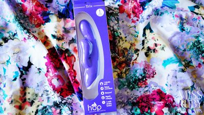 Packaging for Blush Hop Trix Silicone Dual Stimulation Vibrator