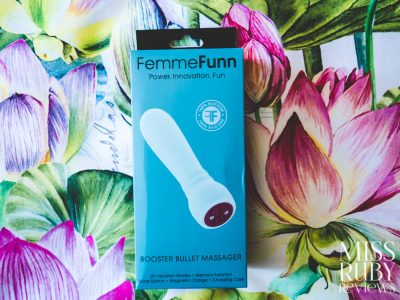 An image of the packaging for the FemmeFunn Booster Bullet