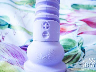 The control buttons on the Velvet Mini Thruster