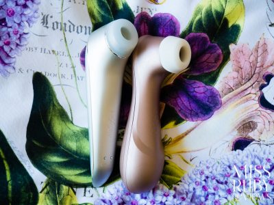 An image of the Satisfyer Luxury High Fashion and the Satisfyer Pro 2 comparison