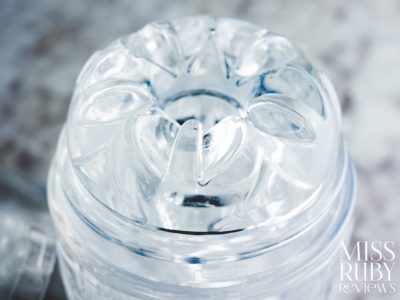 The mouth of the Fleshlight Quickshot Vantage review by Miss Ruby Reviews