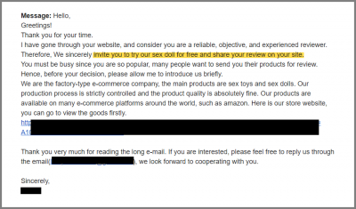 How to Start a Sex Toy Review Blog - When Companies Try to Trick You