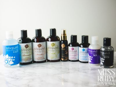 Sliquid Lubricants Organic Shine Natural Silk Silver H2O Oceanics Sensation review by Miss Ruby Reviews